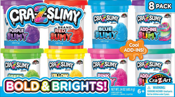 Bild von Cra-Z-Slimy Bold & Brights! 8 Pack