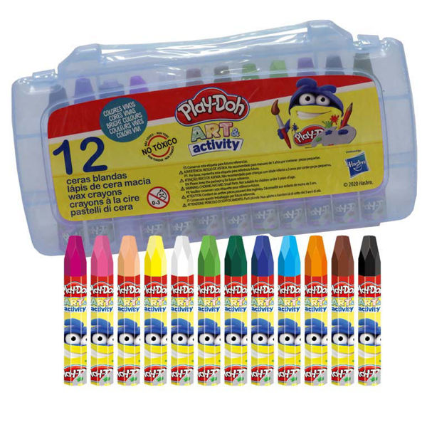 Bild von 12er Pack PLAY-DOH Wachsmalstifte in PVC Box