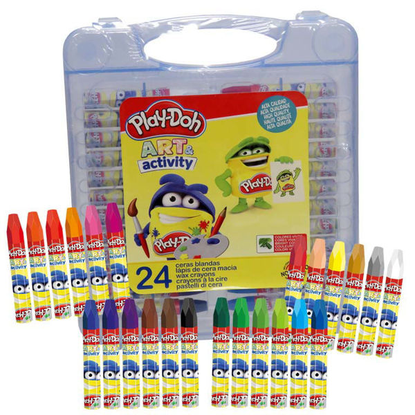 Bild von 24er Pack PLAY-DOH Wachsmalstifte in PVC Box