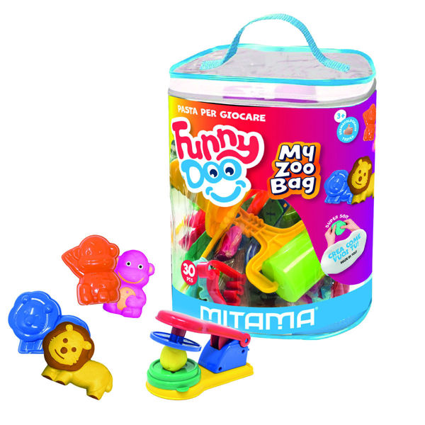 Bild von FUNNY DOO - SUPER WEICHE MODELLIERMASSE / "MY ZOO BAG" 30 teilig