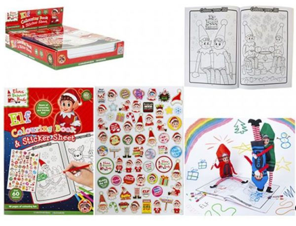 Bild von ELVES BEHAVIN´BADLY - Elfen Malbuch extra groß mit Stickern