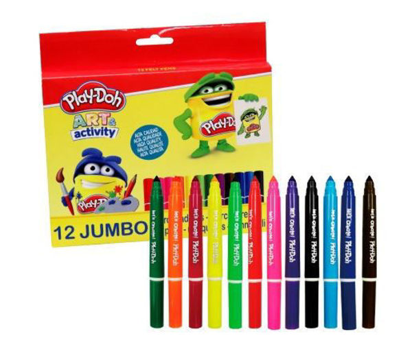 Bild von PLAY DOH 12 Colors Jumbo Felt-Tip Pen 8 mm