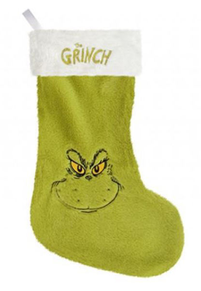 Bild von XXL Grinch Weihnachtssocke Grün 60cm