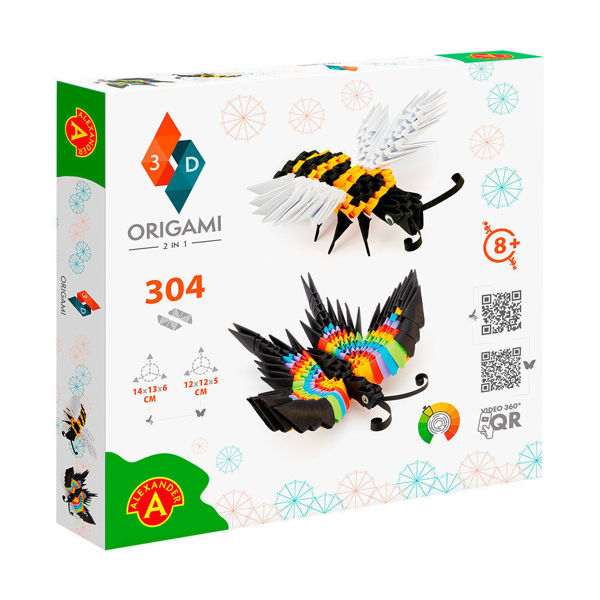 Bild von ORIGAMI 3D Bee and Butterfly