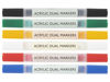 Bild von 6er Pack Acrylmarker-Set mit Doppelspitze - ACRYLIC MARKER SET, DUAL TIP