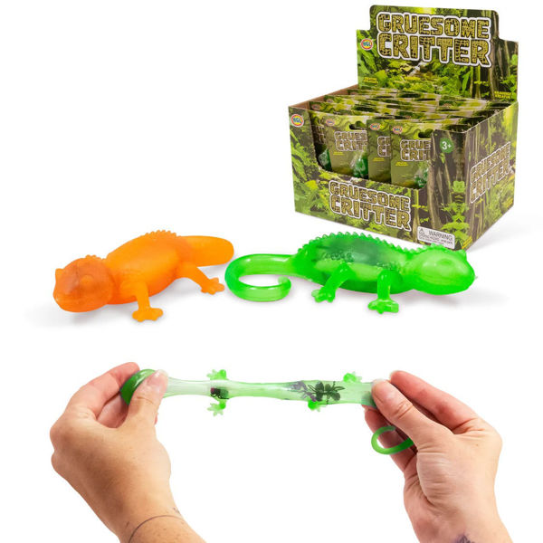 Bild von Dehnbarer Glibber-Gecko mit Insekten im Inneren -  GRUESOME CRITTER