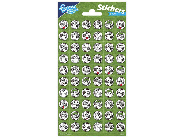 Bild von Stickerbogen FOOTBALL FACES