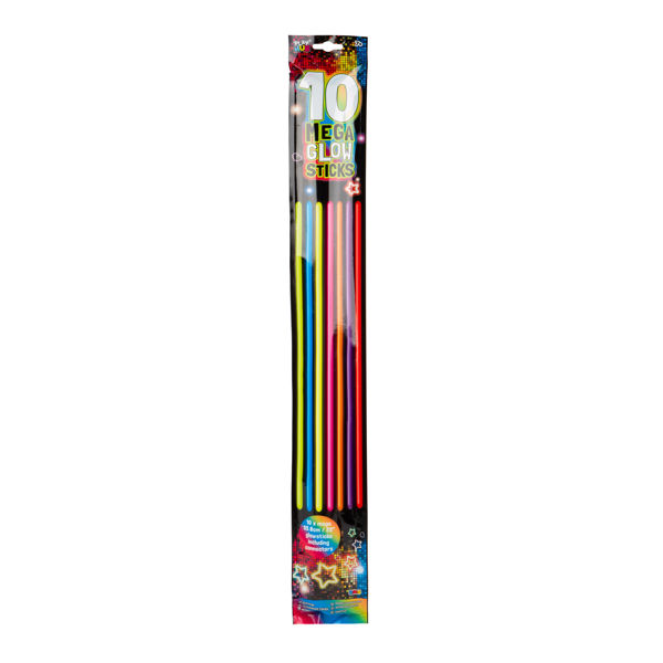 Bild von 10er Pack Mega Glow Sticks - 10 Stück Mega-Leuchtstäbe, 50cm