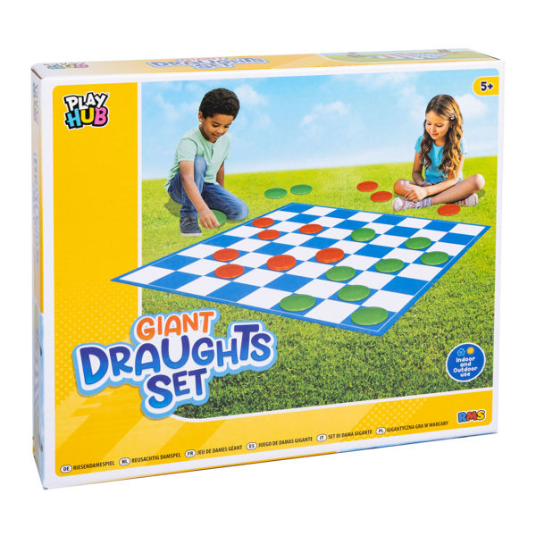 Bild von XL  Brettspiel - Giant Draughts Game Set
