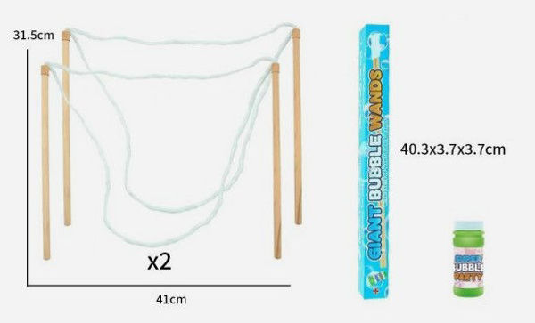 Bild von 2er Set Riesen-Seifenblasen Stäbe