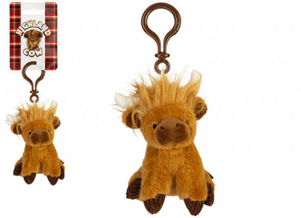Bild von Highland Cow Plüsch Clip-On, 11cm