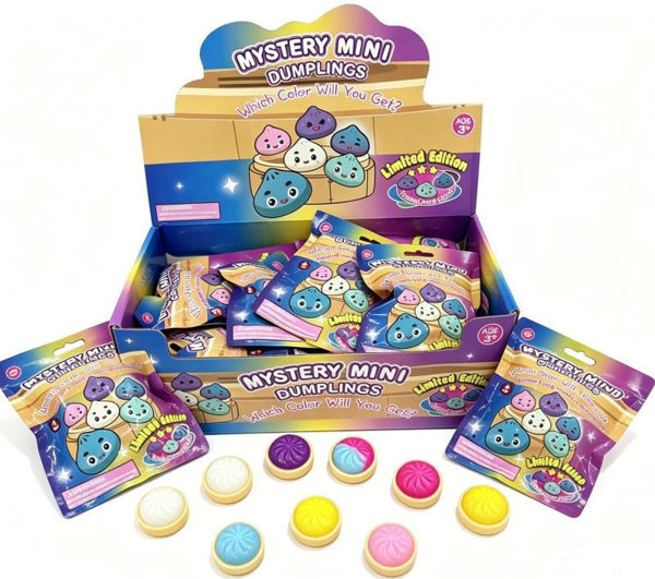 Bild von 4er Pack Squishy Dumpling in Blind Bag, 3.5cm