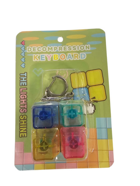 Bild von Fidget Keyboard Keychain ASMR - Schlüsselanhänger Tastaturstyle KLICK