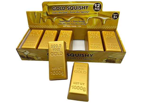 Bild von XL Squishy Goldbarren 13 cm - Slow Rise