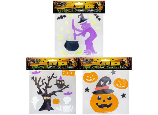 Haunted House - Gel Fenstersticker 20 x 20 cm
