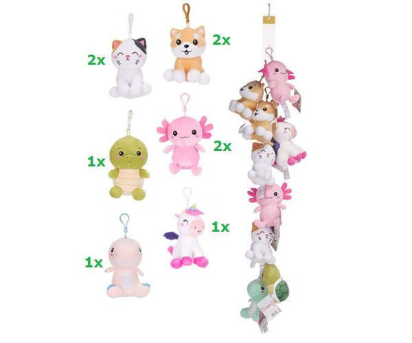 Bild von Kawaii Kuties Plüsch BagClip 12cm