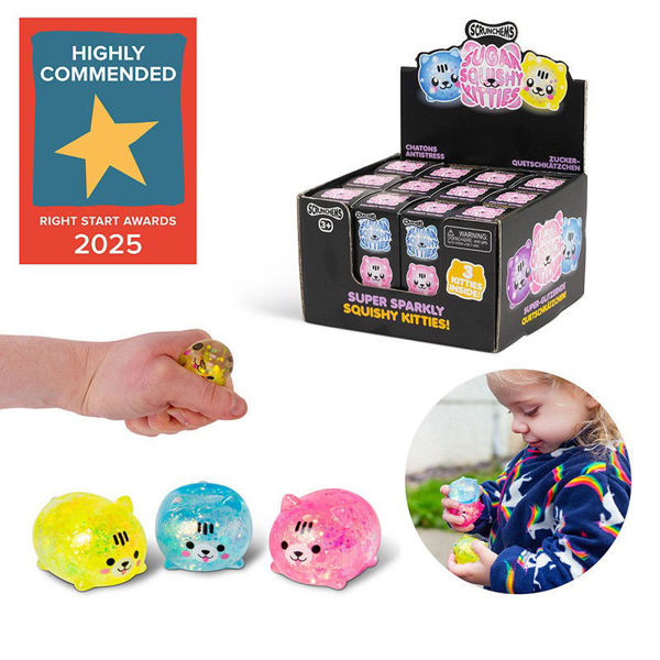 Bild von 3er Pack SCRUNCHEMS SUGAR SQUISHY KITTIES - Sugaring / Slow Rise / Maltose