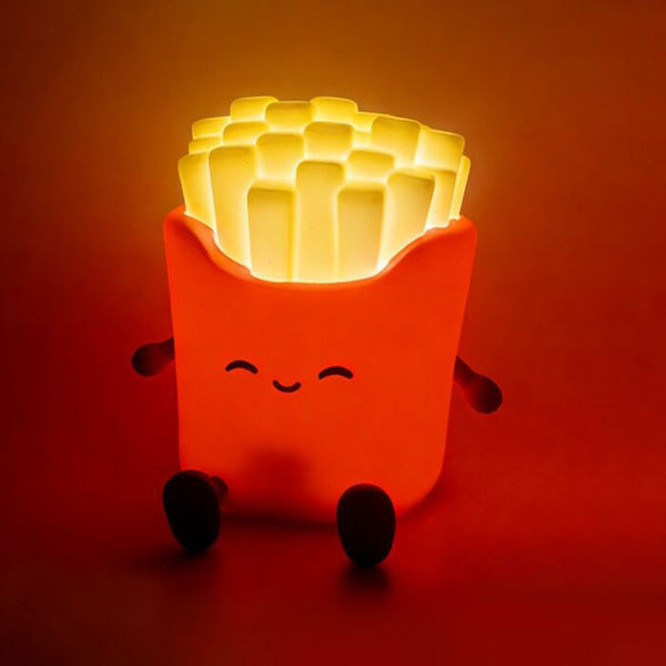 Bild von Pommes/French Fries LED-Lampe Nachtlicht & Handy-Halter